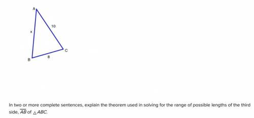 PLEASE HELP QUICK!!! WILL GIVE BRAINLIEST

In two or more complete sentences, explain the theorem