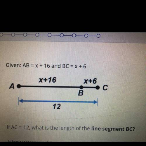 What is the length of line segment BC