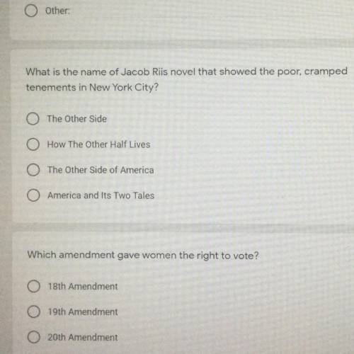 What is the name of Jacob Riis novel that showed the poor, cramped
tenements in New York City?