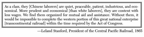 Why did Leland Stanford believe that Chinese laborers were important to the completion of the railr