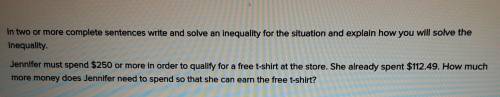 Help ASAP ILL GIVE BRAINLIST TO CORRECT PERSON TY! I already solved how much money she needs