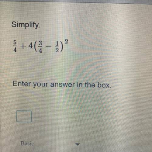 Simplify// answer quick