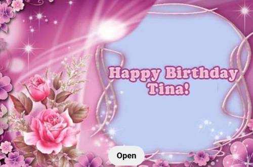 HAPPY BIRTHDAY TINA..MY SWEETHEART..MY LOVELY.MY LOVER..MY...BEAUTY GIRL..IM SO HAPPY TO UR BIRTH