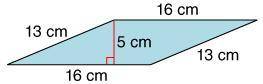 What is the perimeter of the parallelogram?
29 cm
80 cm
58 cm
32 cm 2
