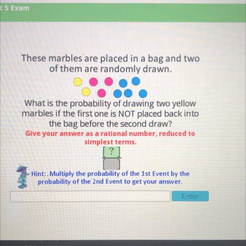 These marbles are placed in a bag and two of them are randomly drawn what is the probability of dra