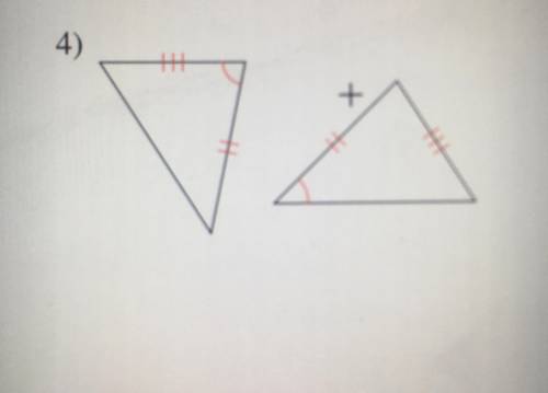 Help with congruent angles - please

State if the 2 angles are congruent. If they are, state how y