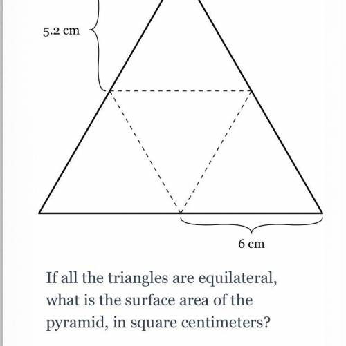 The figure below is a net for a triangular pyramid. If all the triangles are equilateral, what is t