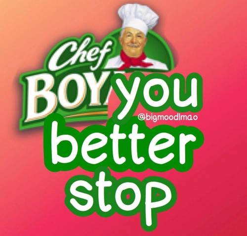 I dont know what to do. im looking at chef boy r dee memes now. help