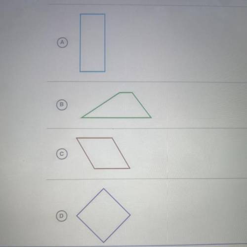 Which of the following shapes are rectangles? Choose two answers