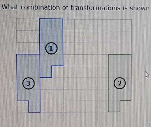 A) Rotation, then reflection

b) Translation, then rotationc) Rotation, then translationd) Transla