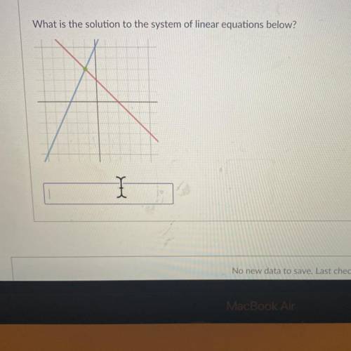 What is the solution to the system of linear equations below?