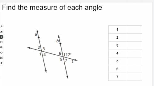 Find the measusre of the angles.