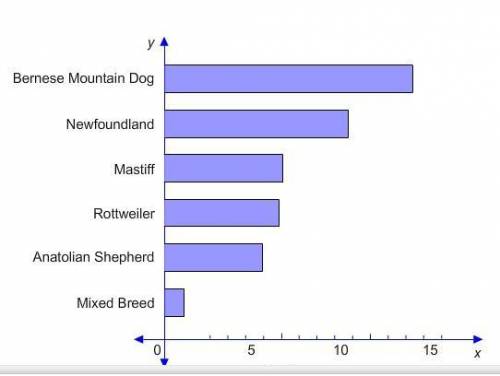 Select the correct answer.

The graph shows the percentage of dog breeds affected by elbow dysplas