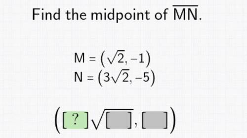 Help me find the midpoint please, tanks :)