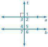 Use the figure to find the measures of the numbered angles.

∠1 = ∘∠2 = ∘∠3 = ∘∠4 = ∘∠5 = ∘∠6 = ∘
