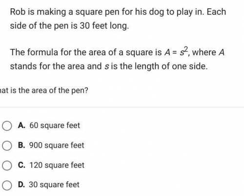 Rob is making a square pen for his dog to play in