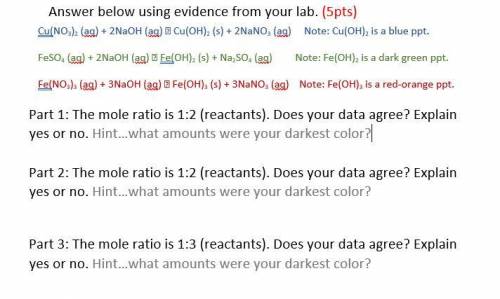 Please help. I'm not good with Mole ratios. I'll give 100 more points on a different, super easy qu