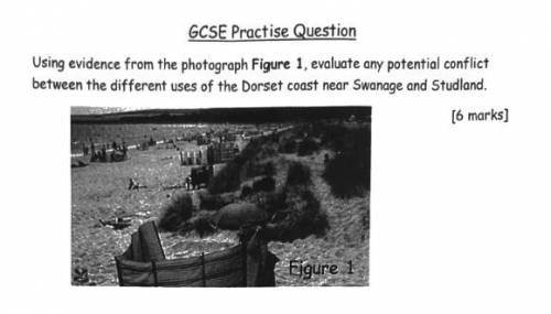 45 POINTS// Using evidence from the photograph Figure 1, evaluate any potential conflict between th