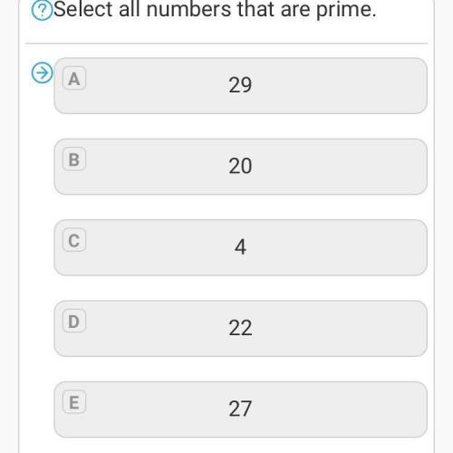 Select all number that are prime PLZ HELP