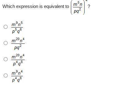 Which expression is equivalent to (m8n4)4?