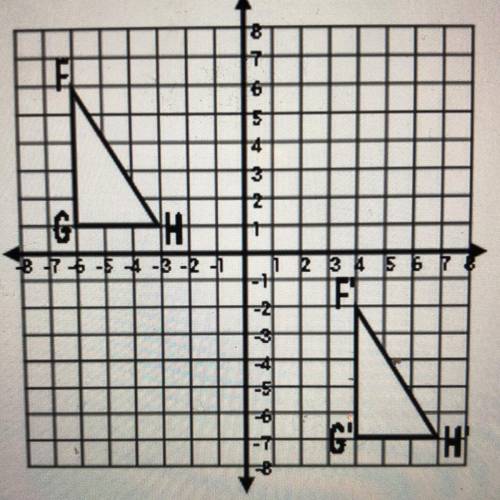 3. Which is not a true statement about

the transformation shown below?
A. The two figures are con