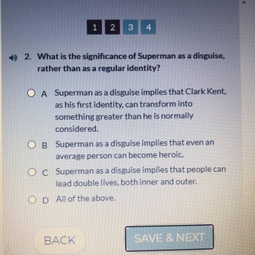 Please answer correctly and give an explanation

the source: “Superman’s secret identity” on commo