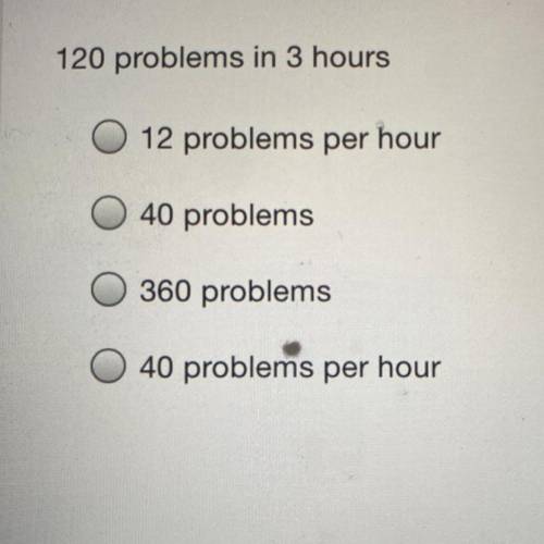 120 problems in 3 hours