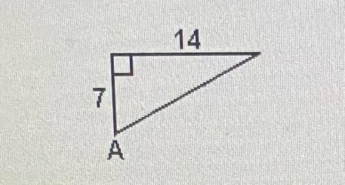 Find the measure of angle A to the nearest degree

a. 26
b. 63
c. 27
(i’m a bit lost so if you cou