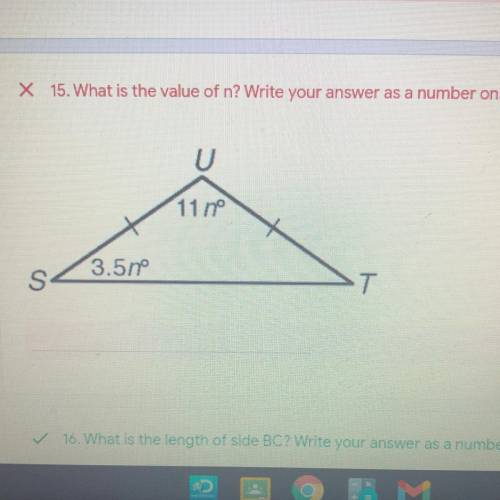 What is the value of n? Write your answer as a number only