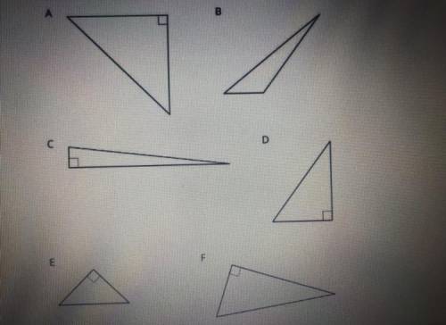 Which ones are the Hypotenuse?