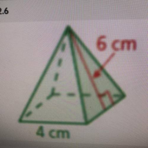 What is the surface area of the figure
16 cm *2
30 cm *2
48 cm *2