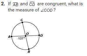 If ab and cd are congruent what is the measure of