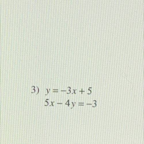 Can someone help me with this? its solving systems by substitution