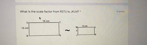 Scale factor of RSTU to JKLM??????