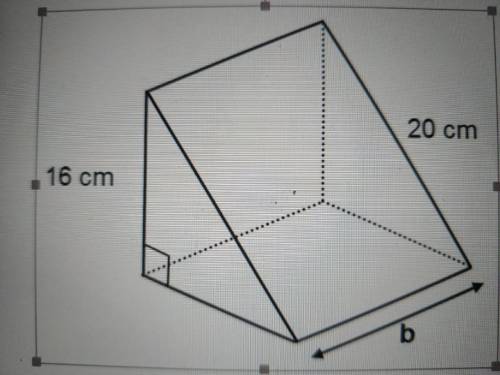 Объем следующей треугольной призмы 960 см3…

а) Определите длину основания треугольника.
б) Опреде