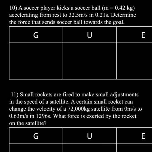 10) A soccer player kicks a soccer ball (m = 0.42 kg) accelerating from rest to 32.5m/s in 0.21s. D
