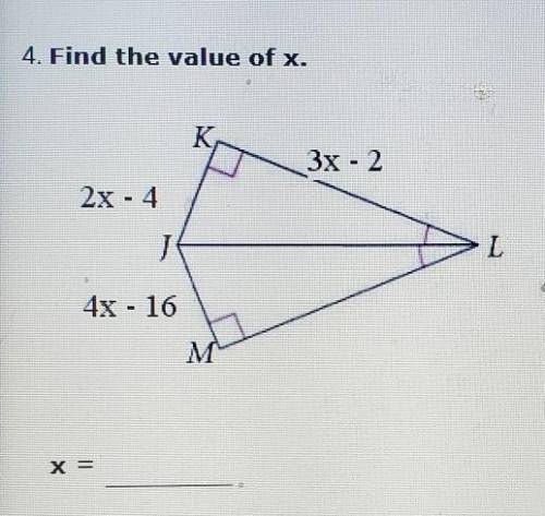 Find the value of x.PLEASE HELP