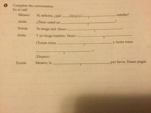 Help for Spanish please