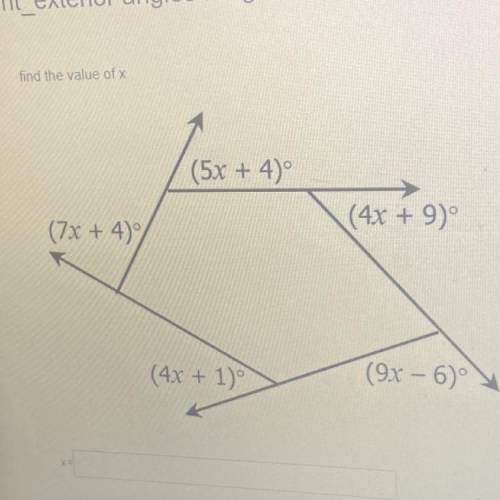 Find the value of X help