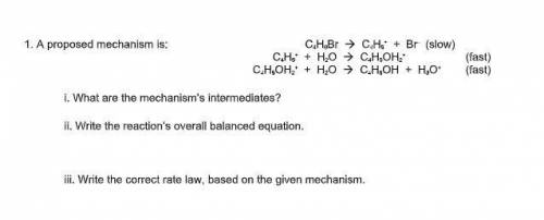 A proposed mechanism is:

C4H9Br --> C4H9^+ + Br^– (slow)
C 4H9^+ + H2O --> C4H9OH2^+ (fast)