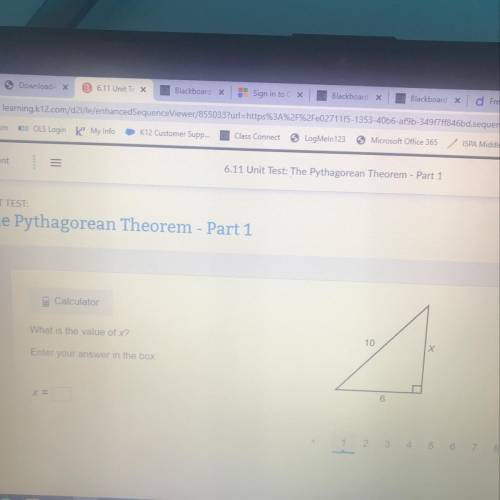 Calculator
What is the value of x?
10
Enter your answer in the box
6