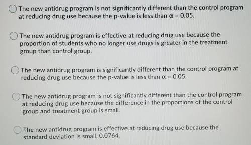 A researcher wants to conduct a study to determine whether a newly developed antidrug program is su