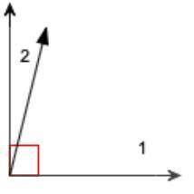 ∠1 and ∠2 are complementary angles. The measure of ∠1 is 76°. The measure of ∠2 is 2x°. Find the va