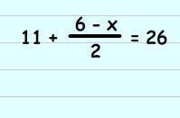 Solve this Equation>>> 11 + 6-x/2 = 26

TIA and please explain. I do many of these and ne