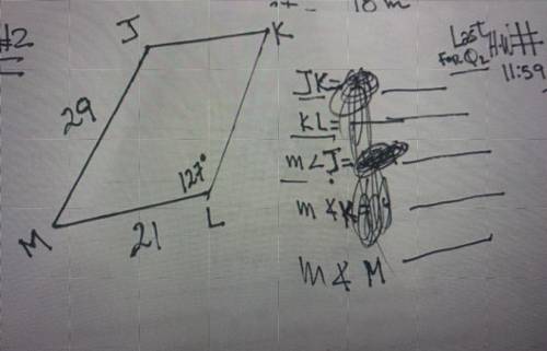 Given the following parallelograms find...