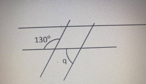 Please help.
2) Find the measure of 2q in the figure.