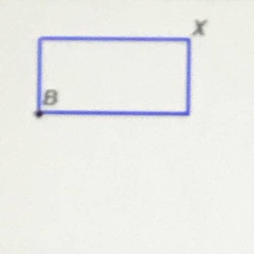 If this rectangle is dilated using a scale factor of 1/2 through point B, what is the result?