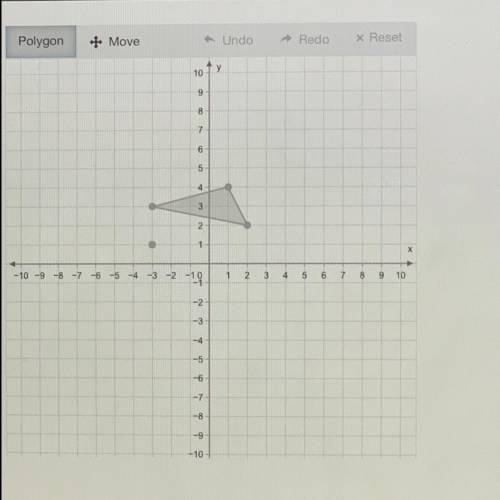 Graph the image of this figure after a dilation with a scale factor of 2 centered at (-3, 1).

Use
