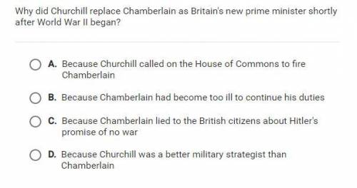 Why did Churchill replace Chamberlain as Britain's new prime minister shortly after World War ll be
