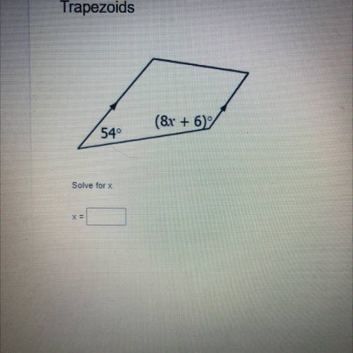 Please help solve for x